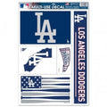 MLB Los Angeles Dodgers Bat Flag 11" x 17" Ultra Decals/Multi-Use Decals 5ct Sheet WinCraft