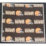 NFL 72 X 72 Inch Fabric Shower Curtain Cleveland Browns