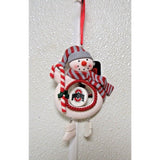 NCAA Ohio State Buckeyes Clay Dough Snowman Xmas Ornament by Team Sports America
