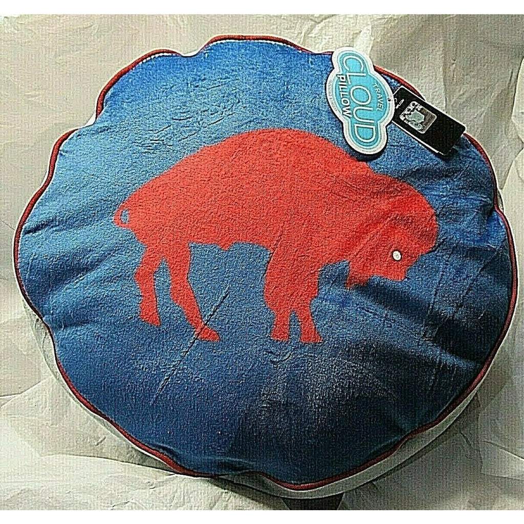 NFL Buffalo Bills Throwback Logo on 16" Diameter Cloud Pillow by Northwest