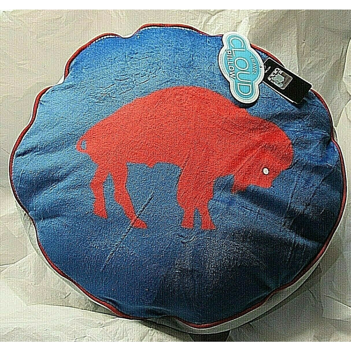 NFL Buffalo Bills Throwback Logo on 16" Diameter Cloud Pillow by Northwest