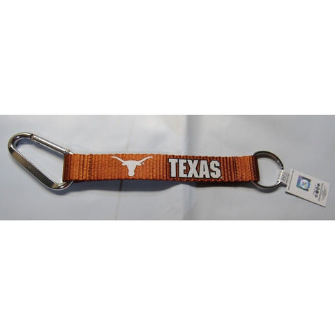 NCAA Texas Longhorns Wristlet Carabiner w/Key Ring 8.5" long by Aminco