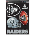 NFL Los Angeles Raiders 11"x17" Ultra Decals/Multi-Use Decals 4ct Sheet WinCraft