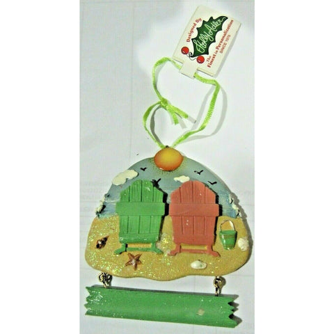 Christmas Tree Ornament Self Personalisable 2 Namable Beach Chairs Kurt S. Adler