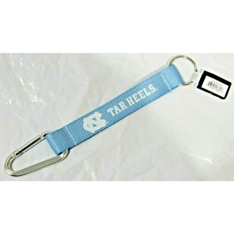 NCAA North Carolina Tar Heels Wristlet Carabiner w/Key Ring 8.5" long by Aminco