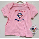 Philadelphia Phillies Infant "MY FIRST TEE" in Blue Red on  Pink 12M Majestic