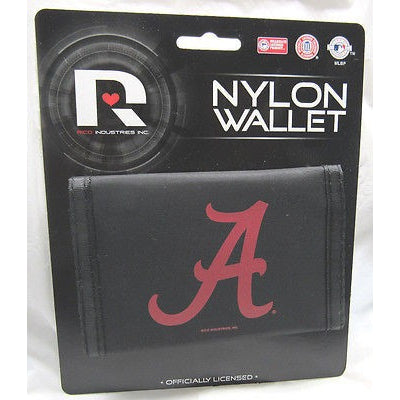 NCAA Alabama Crimson Tide Tri-fold Nylon Wallet with Printed Logo