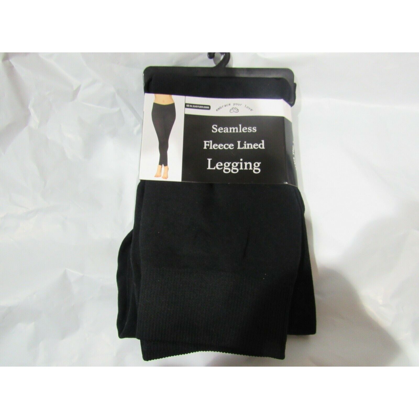 Embrace your Love Fleece Lined Seamless Leggings Black M/L
