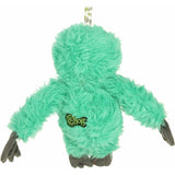 GoDog Crazy Sloth Dog Toy Large Squeaker Teal w/Chew Guard Fabric