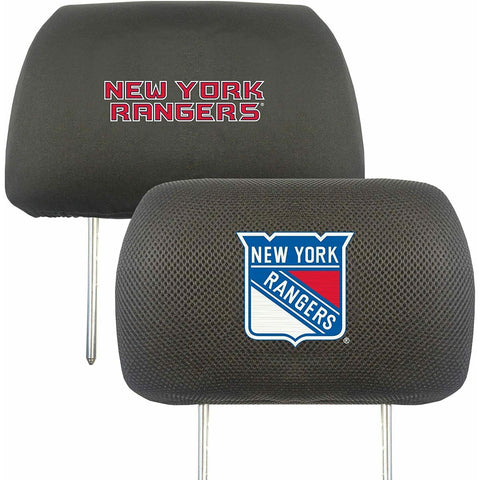 NHL New York Rangers Head Rest Cover Double Side Embroidered Pair by Fanmats
