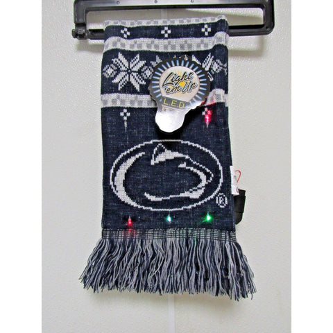 NCAA Penn State Nittany Lions LED Light 'em Up Blue Scarf 64" by 7" by FOCO