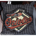 MLB NWT 20x20 JACQUARD PILLOW - BALTIMORE ORIOLES