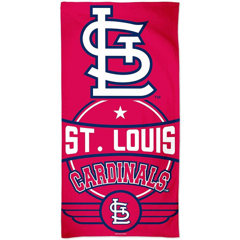 MLB St Louis Cardinals Vertical Logo Beach Towel 30"x60" WinCraft