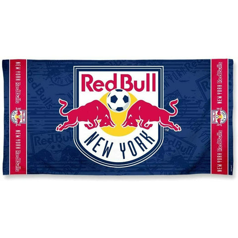 MLS New York Red Bull Horizontal Logo Beach Towel 30"x60" WinCraft