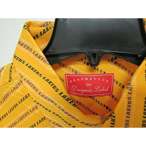 NBA Los Angeles Lakers Gold Button Up Dress Shirt by Headmaster Design – All Sports-N-Jerseys NBA Los Angeles Lakers Gold Button Up Dress Shirt by Headmaster Design – All Sports-N-Jerseys