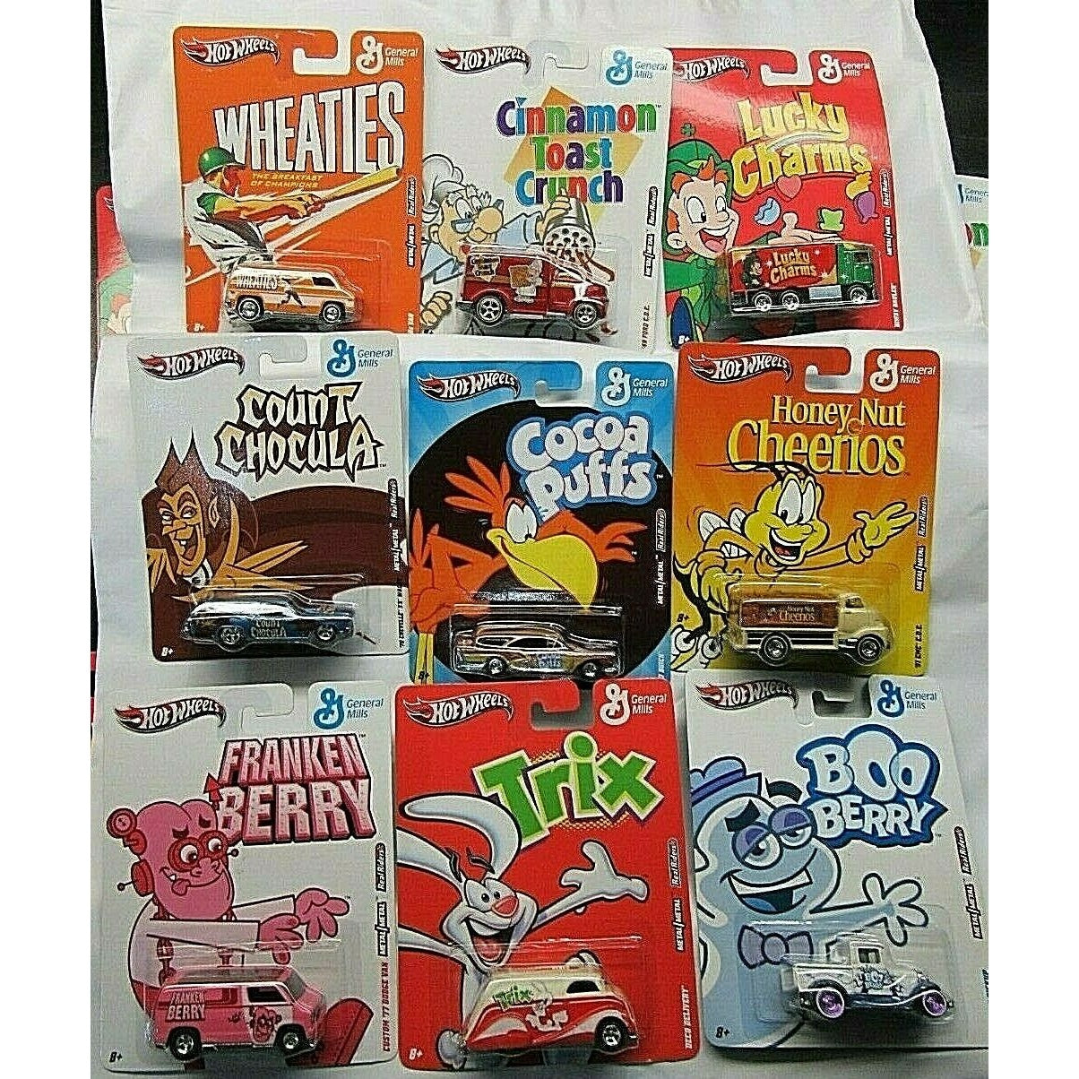 HOT WHEELS Pop Culture 2011 GENERAL MILLS Complete Set of 9