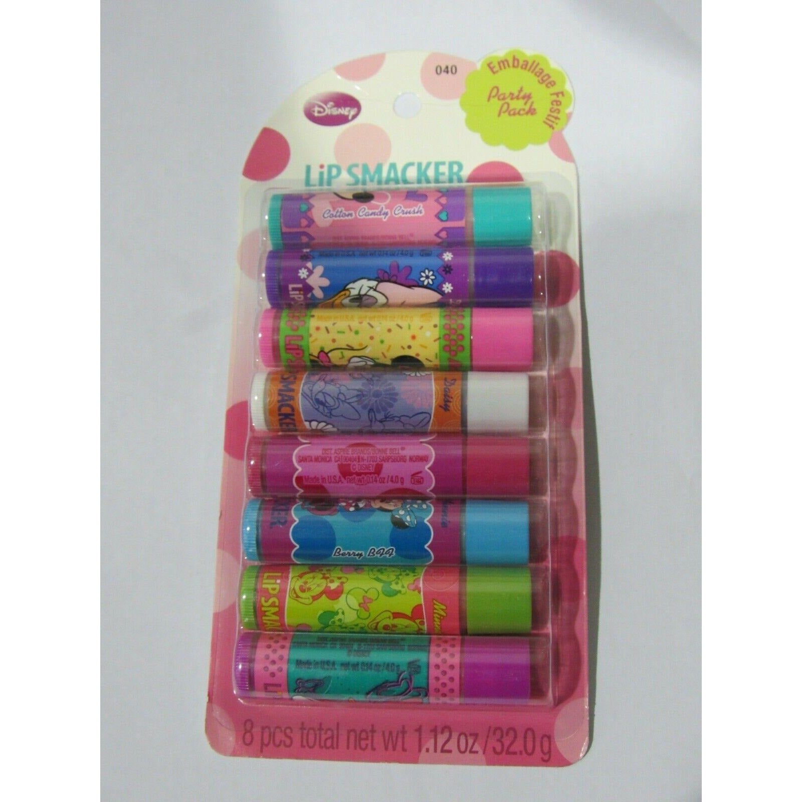 Disney Princess Lip Smacker Lip Balm Party Pack Variety 8 Pack
