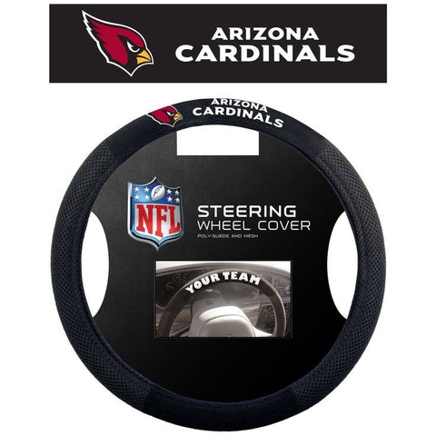 NFL Arizona Cardinals Poly-Suede Mesh Steering Wheel Cover by Fremont Die