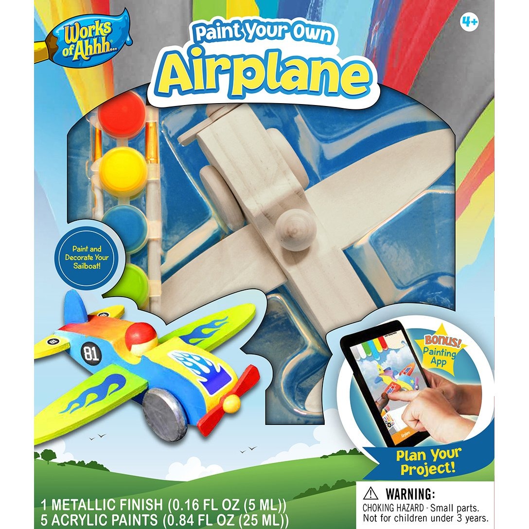 MasterPieces Works of Ahhh... Airplane Wood Paint Kit 21421