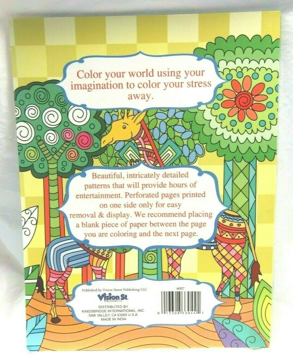 Grown Up Adult Coloring Book Animals Birds Fish Owl Bear Dolphin etc... 32 Pages