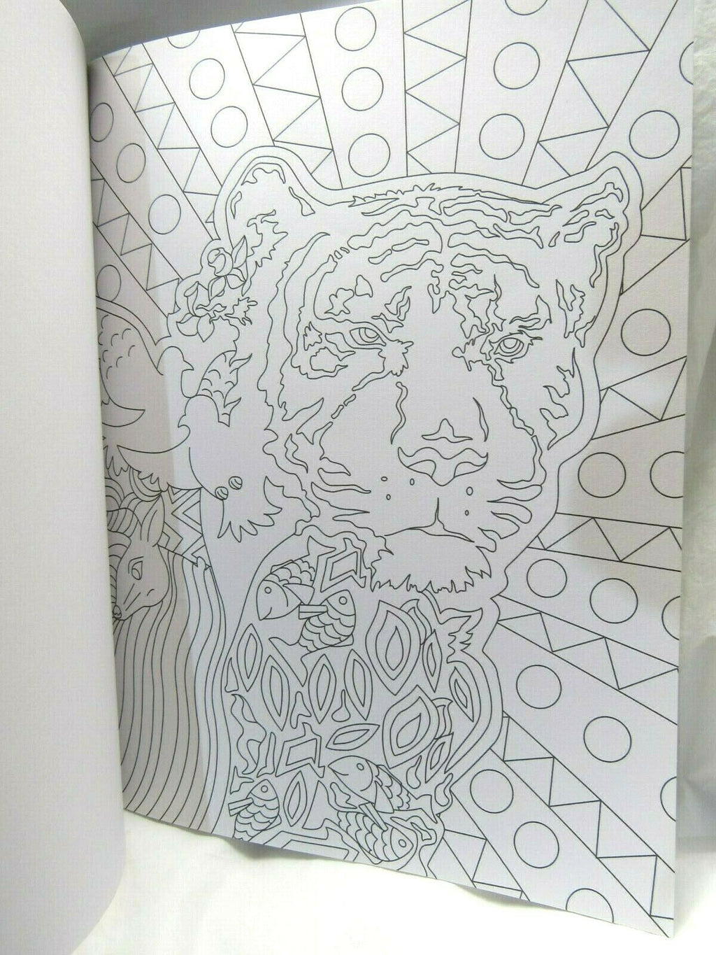 Grown Up Adult Coloring Book Animals Birds Fish Owl Bear Dolphin etc... 32 Pages