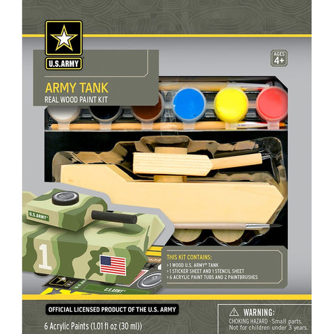 MasterPieces Works of Ahhh... Army Tank Wood Paint Kit 21524