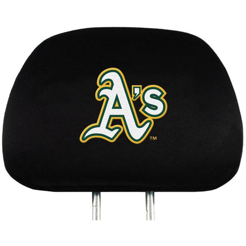 MLB Oakland Athletics Headrest Cover Embroidered Set of 2 by Team ProMark