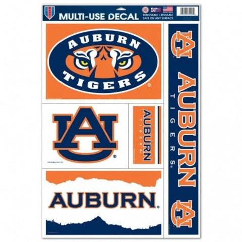 NCAA Auburn Tigers Ultra Decals Set of 5 By WinCraft
