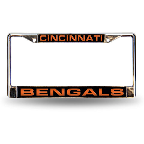 NFL Cincinnati Bengals Laser Cut Chrome License Plate Frame