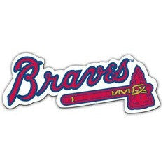 MLB Atlanta Braves Logo on 12 inch Auto Magnet