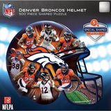 NFL Helmet Shaped 500 pc Jigsaw Puzzle by Masterpieces Puzzles Co