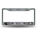 NBA Brooklyn Nets Chrome License Plate Frame Flat Images