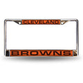 NFL Cleveland Browns Laser Cut Chrome License Plate Frame