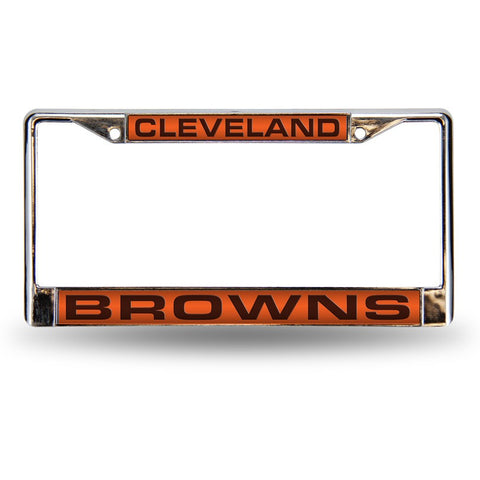 NFL Cleveland Browns Laser Cut Chrome License Plate Frame