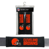 NFL Cleveland Browns Velour Seat Belt Pads 2 Pack by Fremont Die