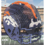 NFL Denver Broncos Helmet Shaped BRXLZ 3-D Puzzle 1394 Pieces