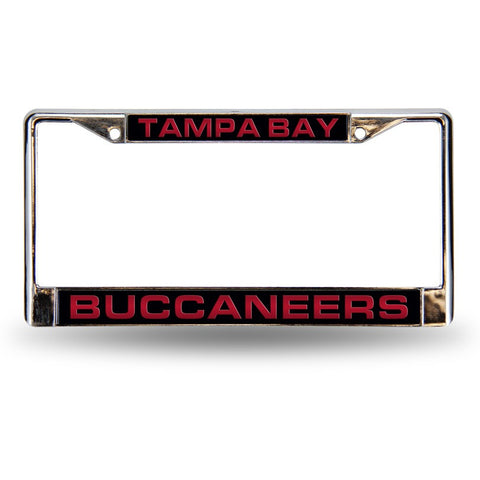 NFL Tampa Bay Buccaneers Laser Cut Chrome License Plate Frame
