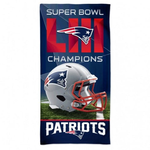 New England Patriots Super Bowl LIII Champion Beach Towel 30" by 60" WinCraft