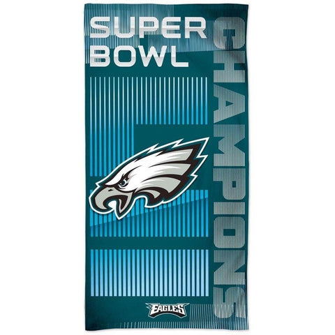 Philadelphia Eagles Super Bowl LII Champion Beach Towel 30" by 60"
