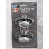 NFL Pacifiers Set of 2 Solid Color Shield w/ Holes on Card by baby fanatic