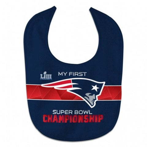 New England Patriots Super Bowl LIII CHAMPIONS Baby Bib