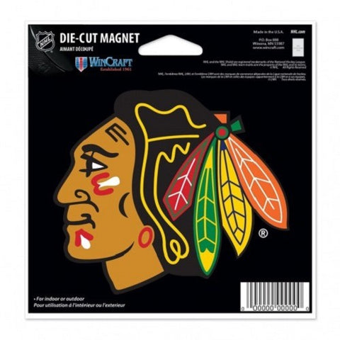 NHL Chicago Blackhawks Current Logo 4 inch Auto Magnet by WinCraft