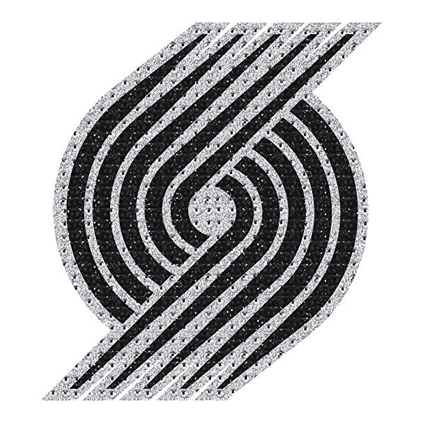 NBA Portland Trail Blazers Bling Emblem Adhesive Decal By Team ProMark