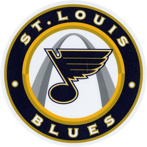 NHL St. Louis Blues Logo 4"x4" Perfect Cut Decal Single WinCraft