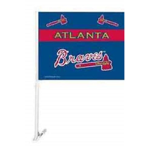 MLB Logo Atlanta Braves Royal Window Car Flag RICO or Fremont Die