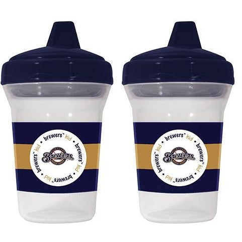 MLB Milwaukee Brewers Toddlers Sippy Cup 5 oz. 2-Pack by baby fanatic