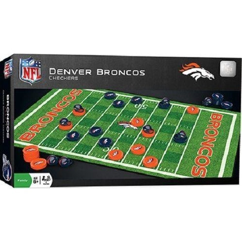 NFL Denver Broncos Checkers Game by Masterpieces Puzzles Co.
