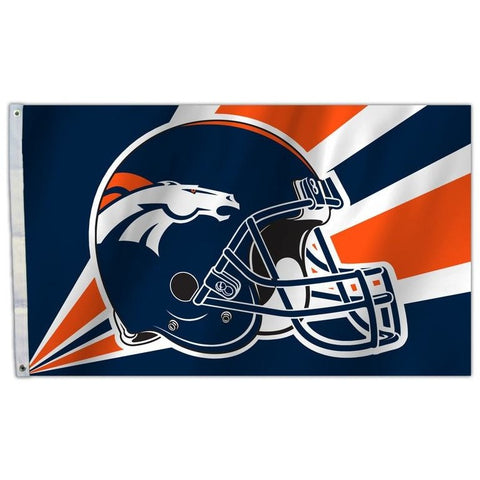 NFL 3' x 5' Team Helmet Flag Denver Broncos by Fremont Die