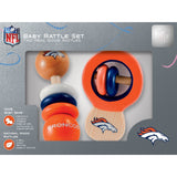 NFL Real Wood Baby Rattles (2-Pack) by MasterPieces Puzzle Co.