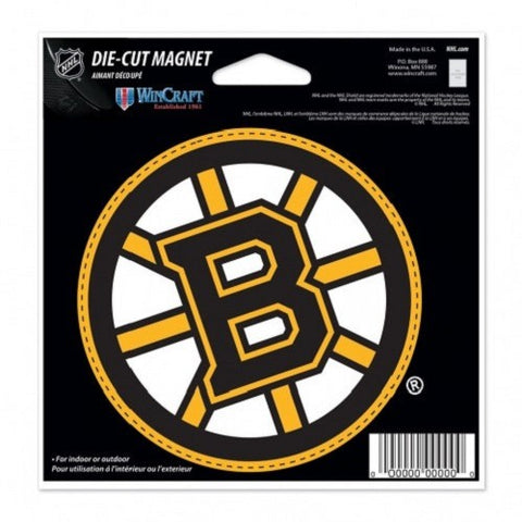 NHL Boston Bruins Current Logo 4 inch Auto Magnet by WinCraft